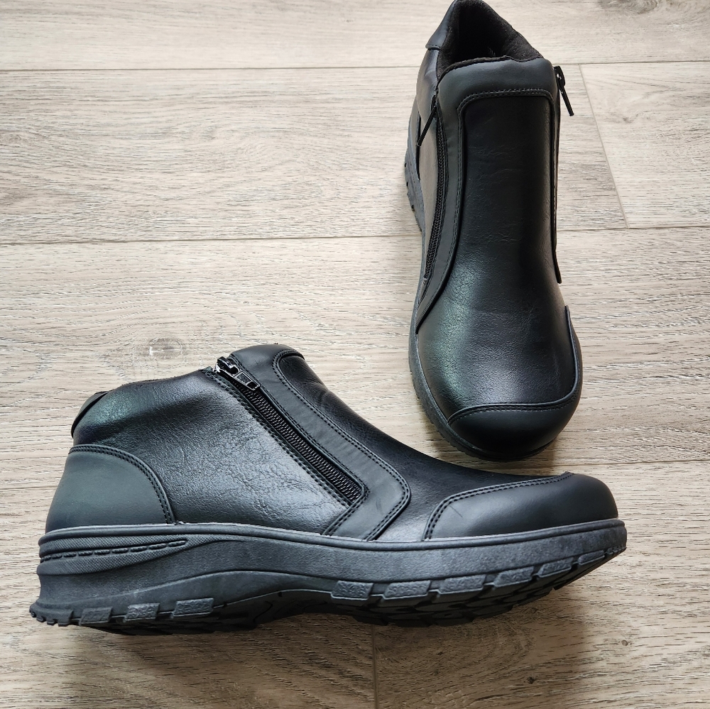 Easy Works By Easy Street Jovi Black Shoe Womens 12 Work Boot Slip Resistant